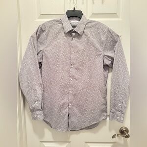 Calvin Klein Men's Dress Shirt, Slim Fit, Performance non-iron 16 34/35